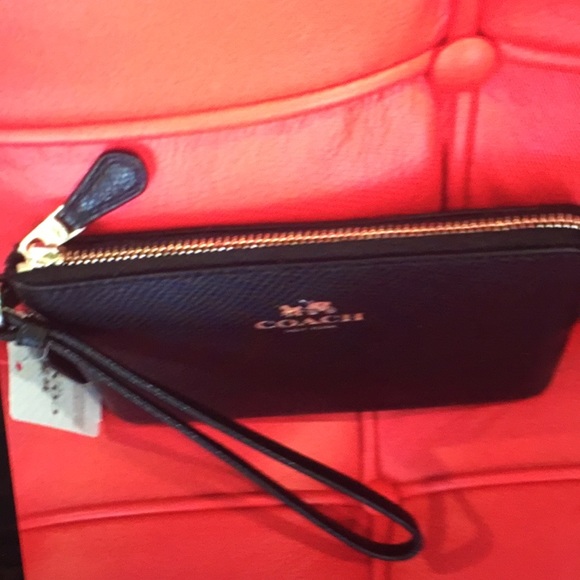AUTHENTIC COACH SMALL WRISTLET CROSSGRAIN LEATHER - Picture 5 of 5